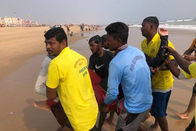 Khurda Man Saved From Drowning In Puri Sea - Interview Times