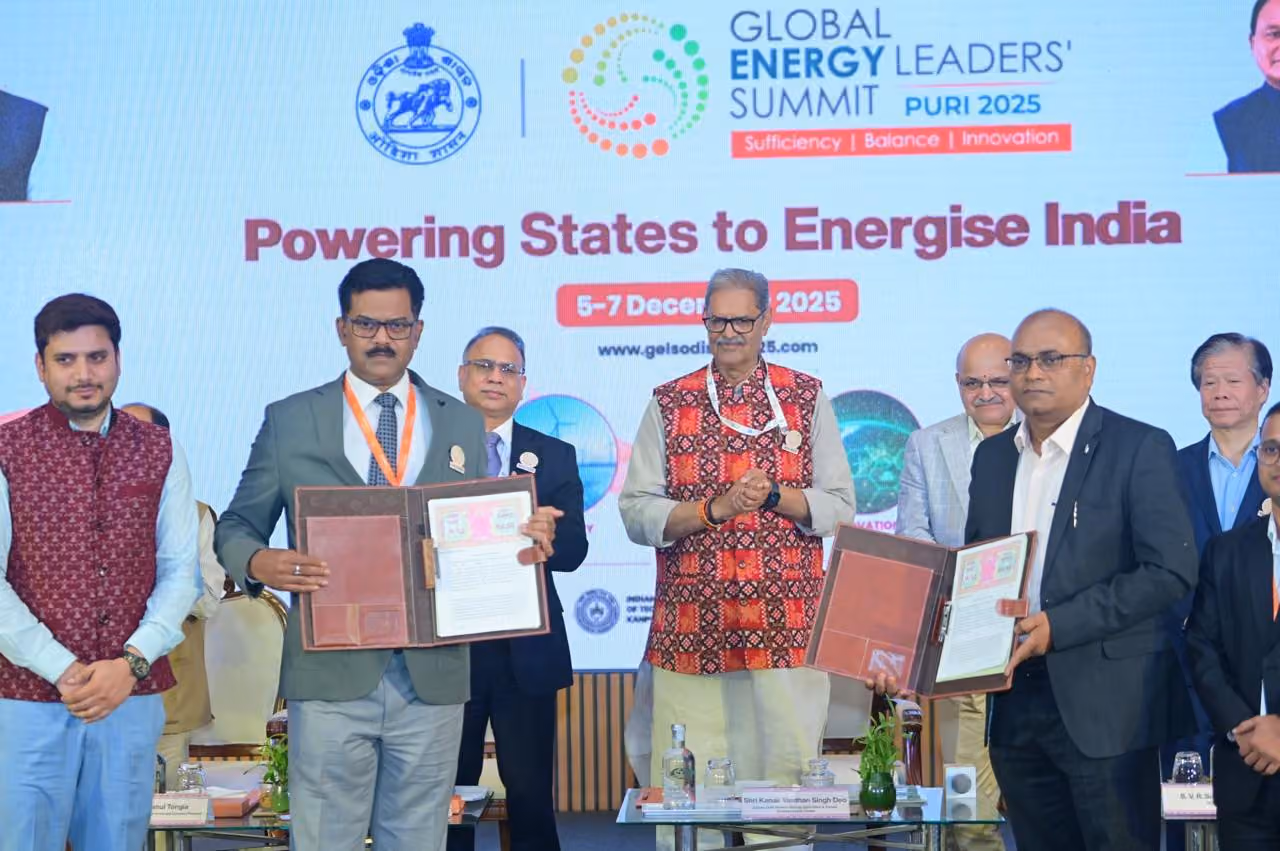 NLC India Renewables and OREDA renewable-energy partnership event in Puri, Odisha.