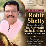 Rohit Shetty Honoured with the Dr. Sarvepalli Radha Krishnan National Award for His Literary Contributions